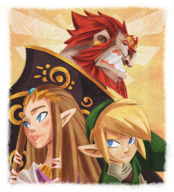 The Legend of Zelda Fanart – Träger des Triforce