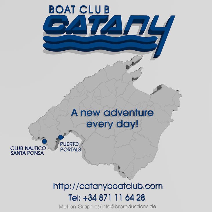 Catany Boat Logo 3d Animation.