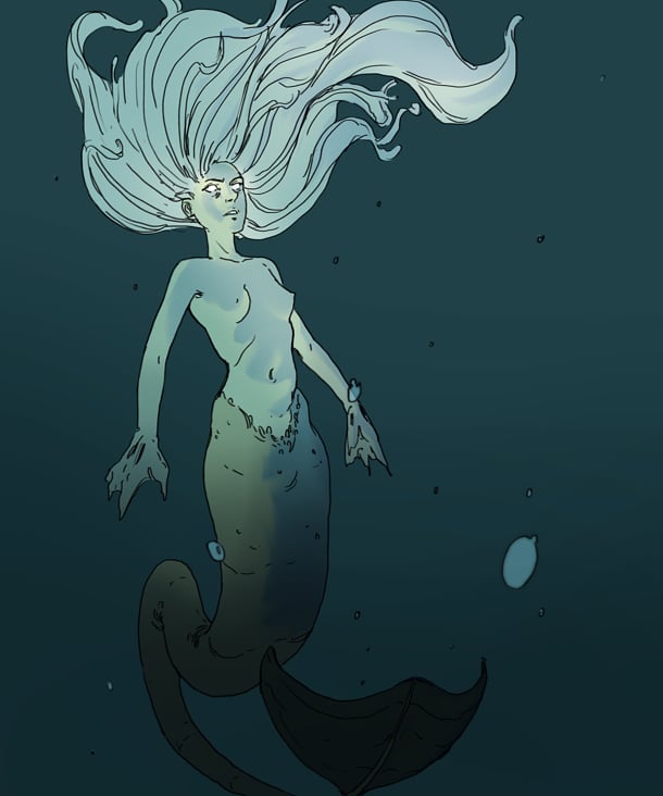 Characterdesign – Mermaid – Comic