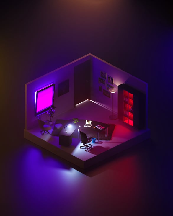 Isometric interior 3D Visualisierung „Office“