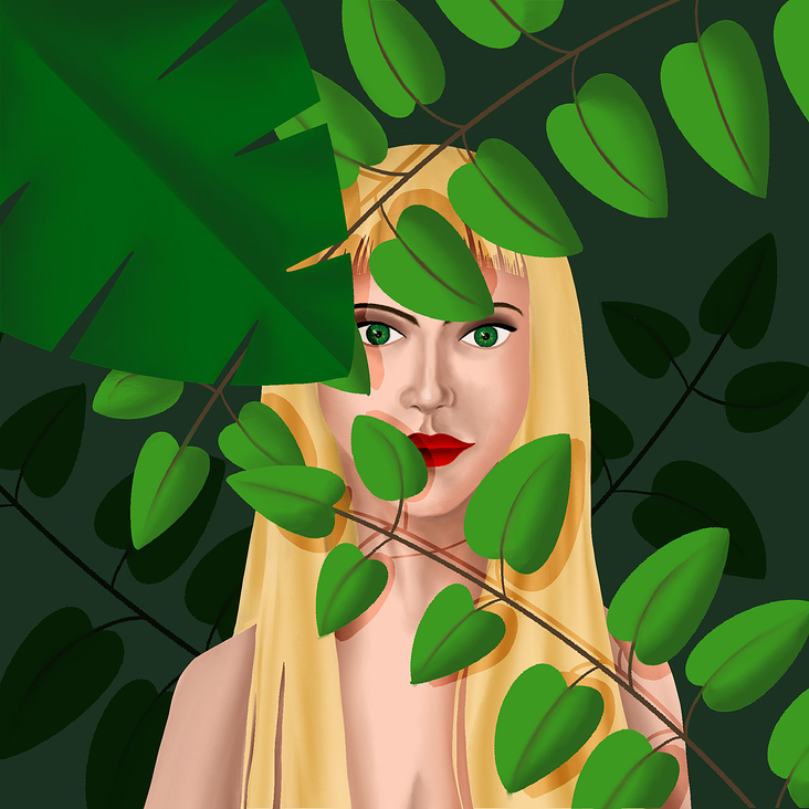 »Green Lady« Illustration