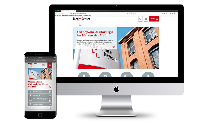 MedCenter Bayreuth: responsive Website
