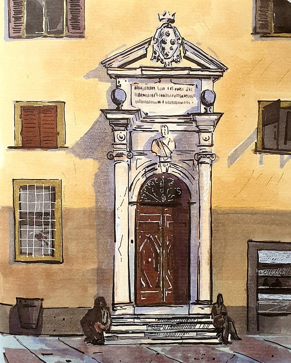 Italienische Fassade, A5, Layout Marker