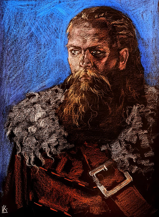 Vikinger 40×30cm fine liner/papier 2021