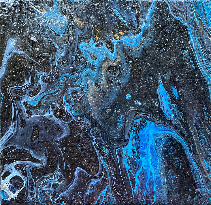 Abstrakt blau