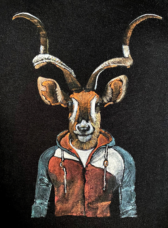 Antilope auf T-Shirt