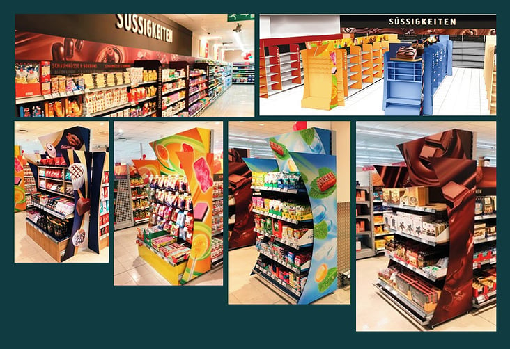 Rewe Aupperle Fellbach Retaildesign Category Activation Confectionery