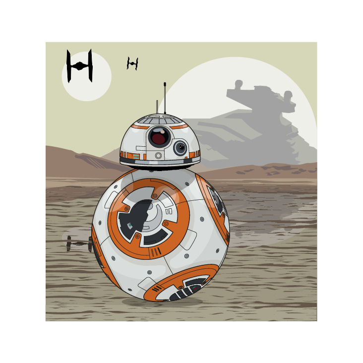 BB8 Star Wars Illustrator