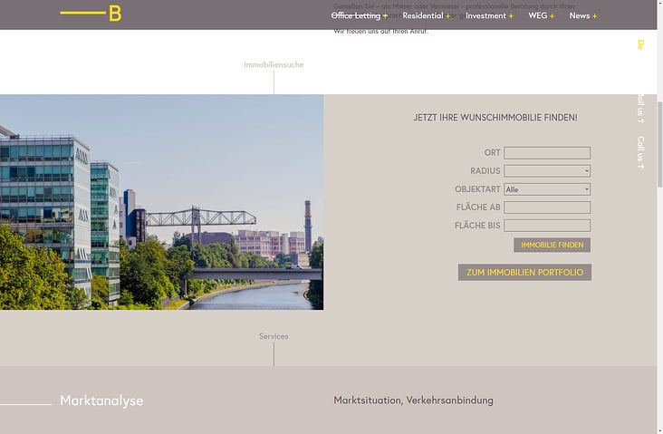 Contao-Webseite: Basis AG Immobilienberatung