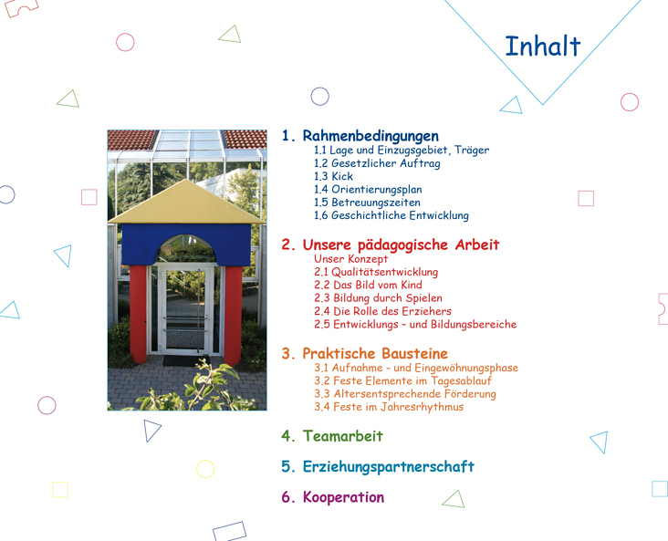 Broschüre Kindergarten Lindenweg, Innenseite