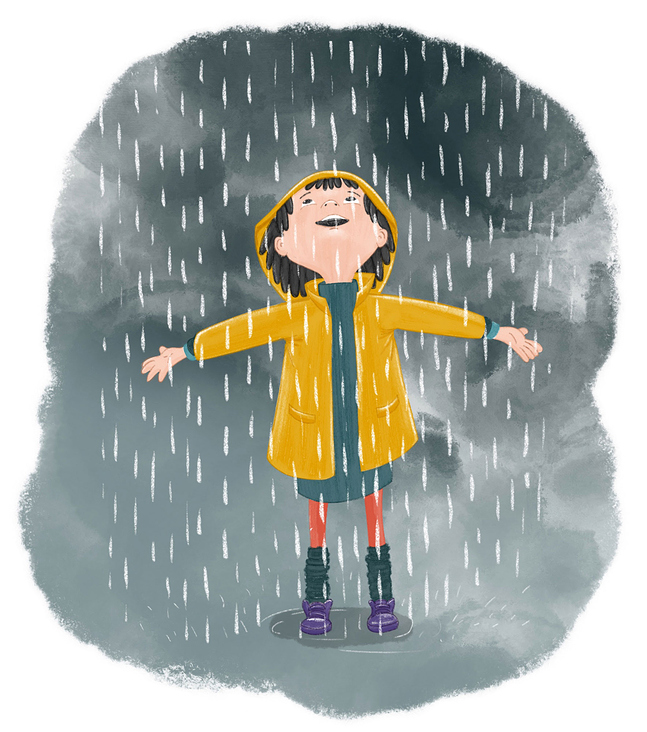 Im Regen