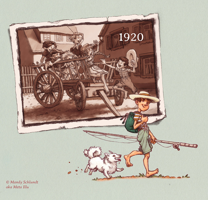 1920 Auf dem Weg zum See