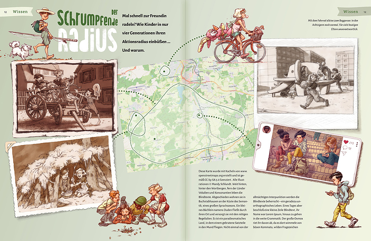 Magazin-Doppelseite