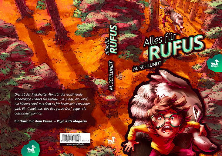 Buchcover »Alles für Rufus«, Umschlag