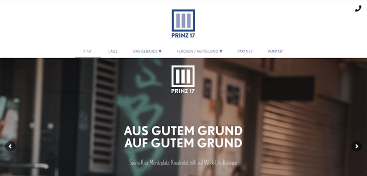 Website Text (eat, sleep & design für Prinz 17)