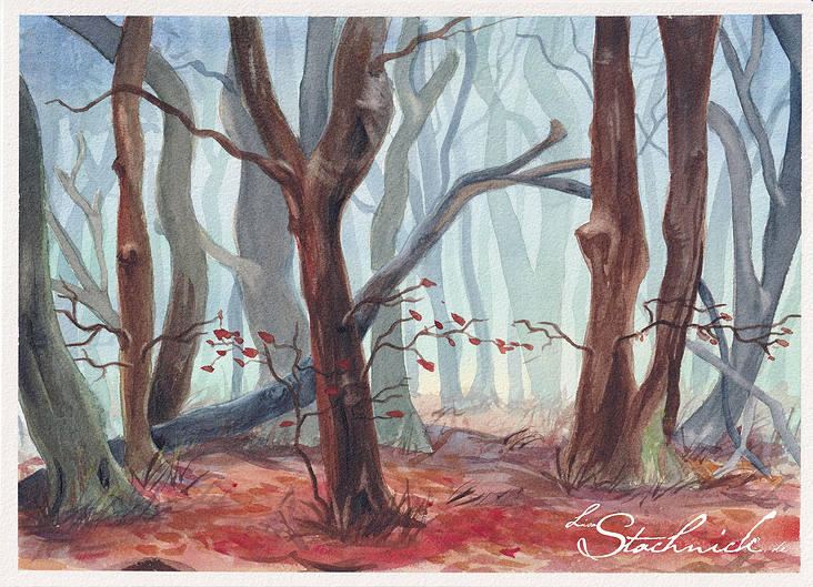 Herbstwald 21 × 29,7 cm