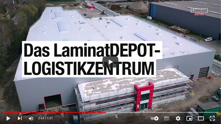 Bau-Doku für Laminat Depot.