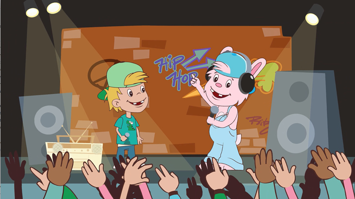 Der Hip Hop Hase – Animation für Family Screen