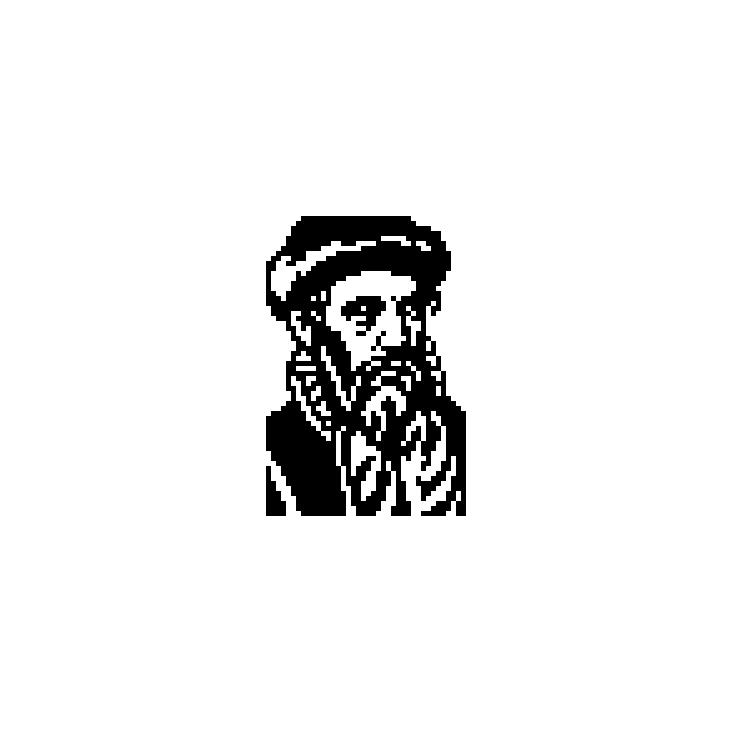 Nonogramm »Johannes Gutenberg«