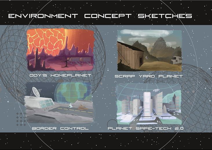 Environment Concept Sketches