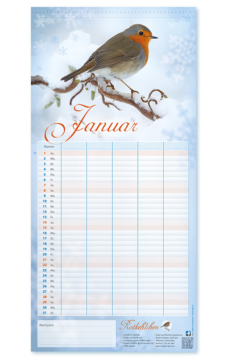 Kalender / 1. Seite