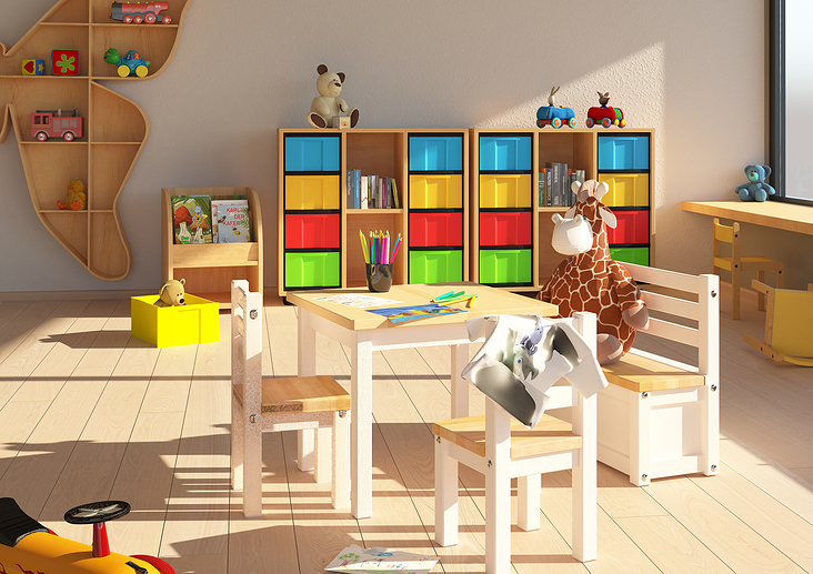 3D-Visualisierung eines Kindergartens