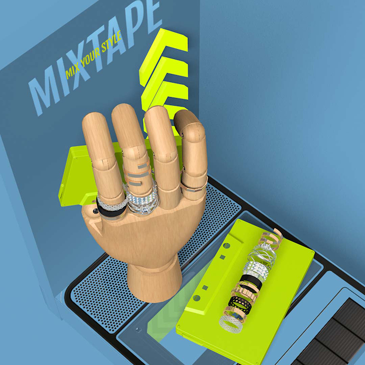 Mixtape – Pitch-Konzept für eine Ring-Stacking Kampagne