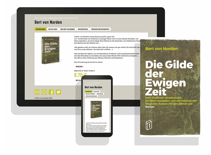 Bert von Norden, Rosengarten; Printdesign, Webdesign und -programmierung