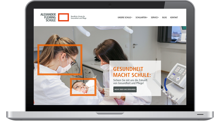 Website-Gestaltung Flemingschule