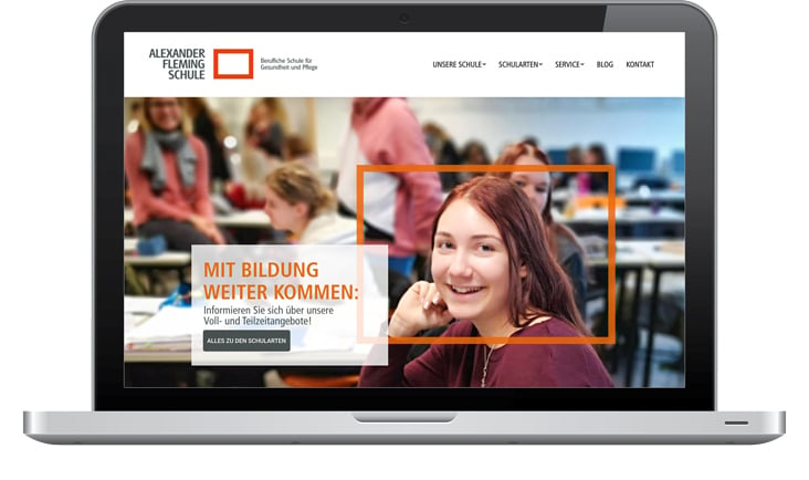 Website-Gestaltung Flemingschule 2