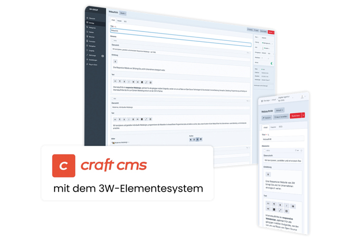 Wir sind Craft CMS – Spezialisten und realisieren individuelle Websites und Webapplikationen mit dem Open Source Craft CMS.
