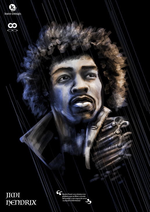 Jimmy Hendrix illustration