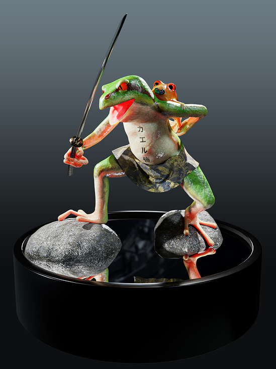 Frosch Samurai