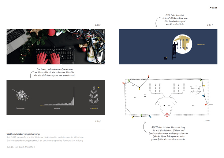 Weihnachtskartengestaltung | ESRlabs | München
