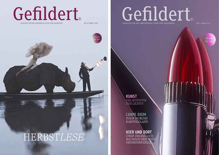 Cover-Design, Bild links Fotokunst Claus Rudolph, Bild rechts Manfred Rieker