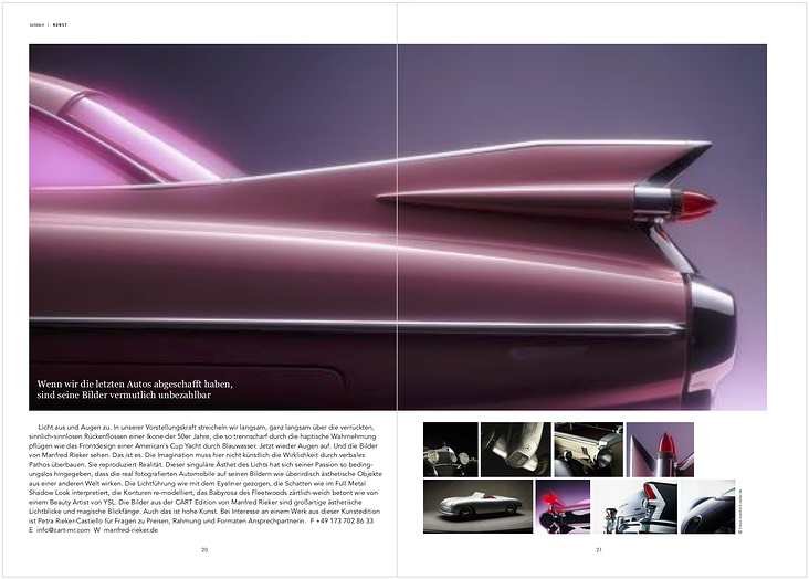Editorial-Design, Text Hans J. Schuler, Fotografie Manfred Rieker