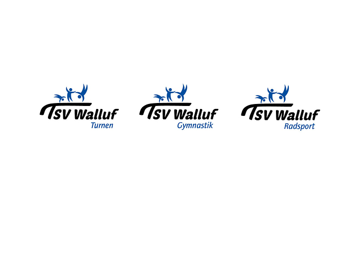 Logo TSV Walluf mit Kategorie der einzelnen Sportgruppen