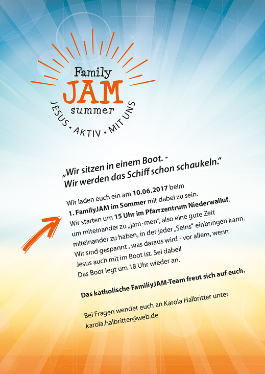 Logo und Flyergestaltung Family JAM