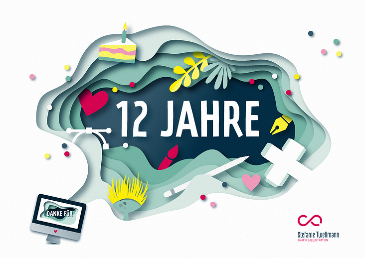 Firmenjubiläum // 12 Jahre-Motiv
