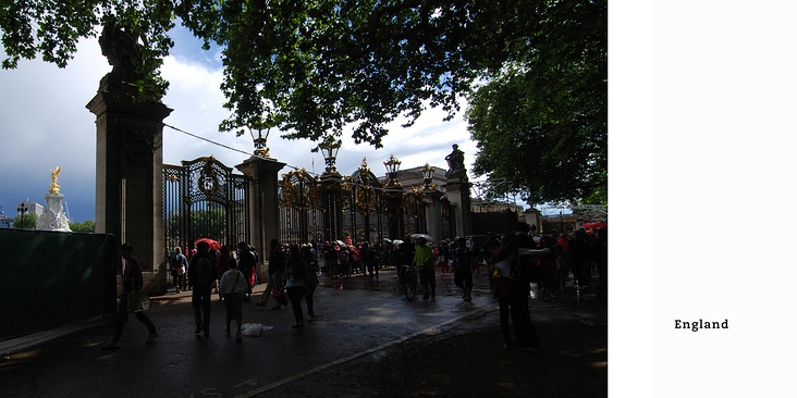 Umbrellas at the gates