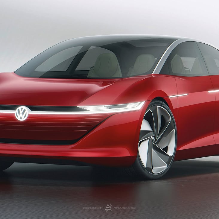 VW I.D. Vizzion ConceptCar 2018 / Erstellung Scheinwerfer als 3D DesignModell