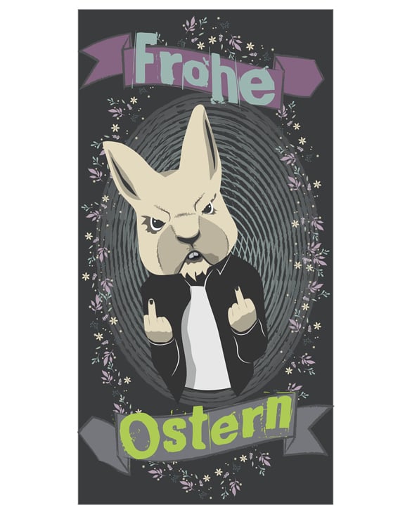 Frohe ostern 2022 insta Postkarte Vorderseite