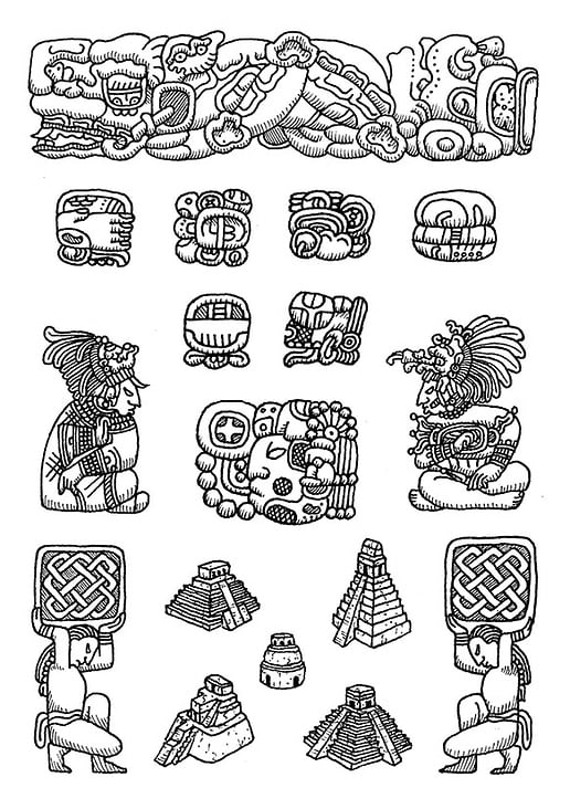 Sticker Maya (Fineliner)