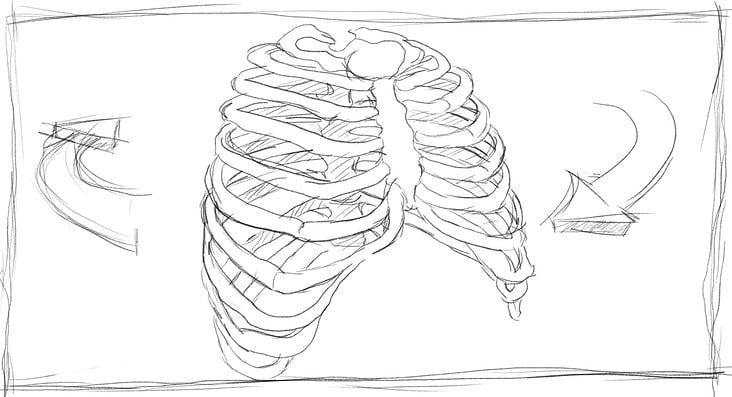 MedXpert STRACOS 3D‑Rippenklammer 3D-Animation Storyboard