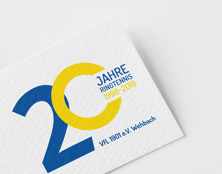 Jubiläums-Logo 20 Jahre Ringtennis