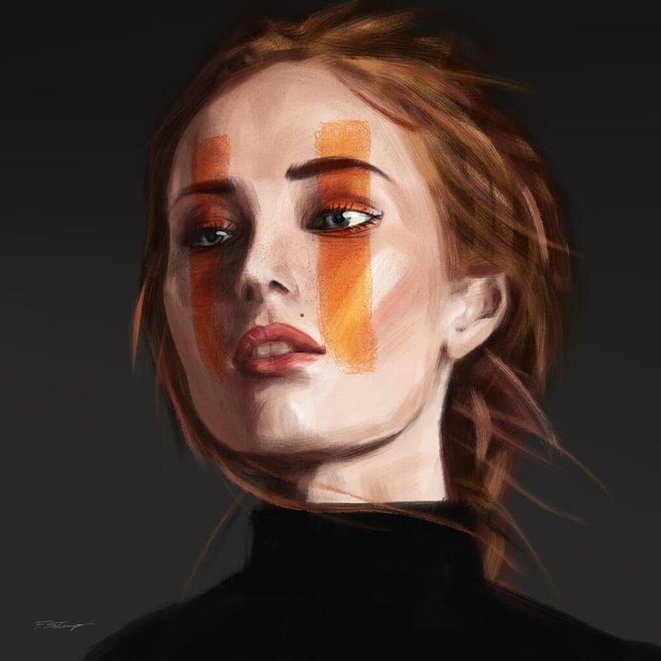 ‚Warpaint‘ Portrait Illustration