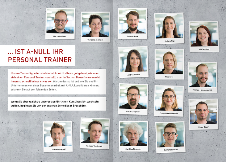 A-NULL Bausoftware GmbH · Schulungsfolder