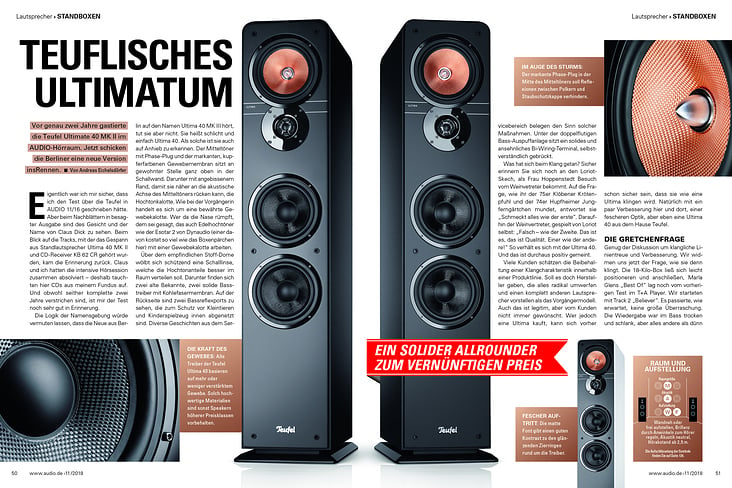 AUDIO 2018−11 Test Teufel Ultima 40 S_50−51