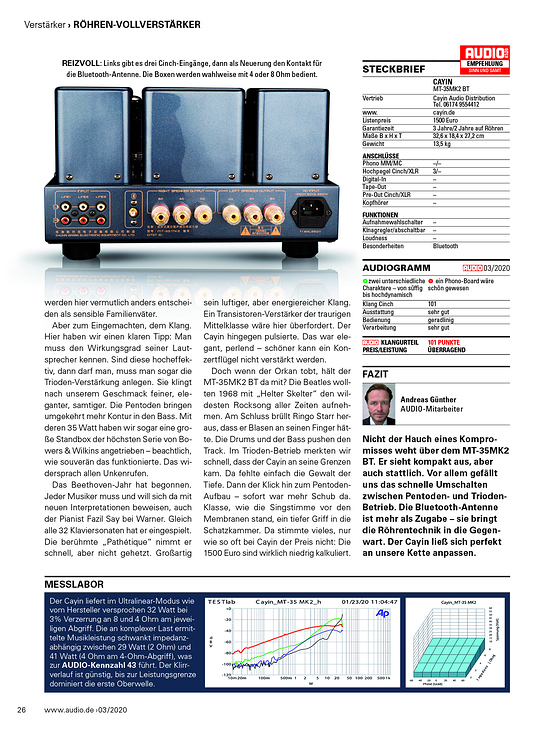 AUDIO 03/2020 Test Cayin MT-335 MK2 S_26