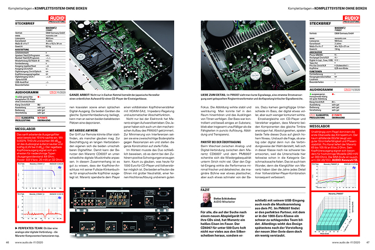 AUDIO 11/2020 Test Marantz PM6007 & CD6007 S_46−47